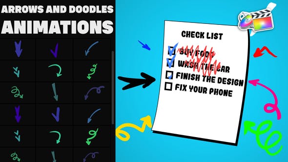Arrows And Doodles Animations for FCPX - Videohive 37740142 Download