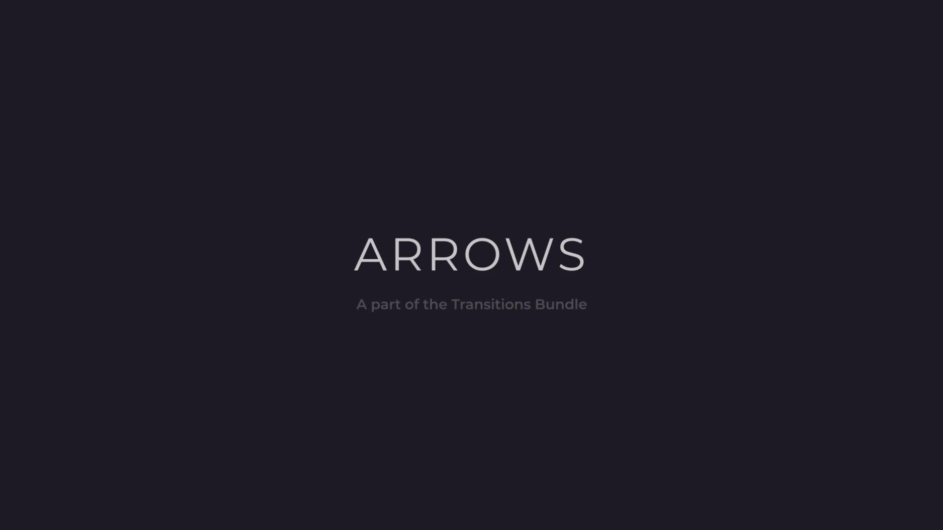Arrows Transitions Videohive 37559855 After Effects Image 1