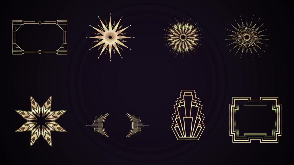 Art Deco Element Pack Videohive 20936627 After Effects Image 3