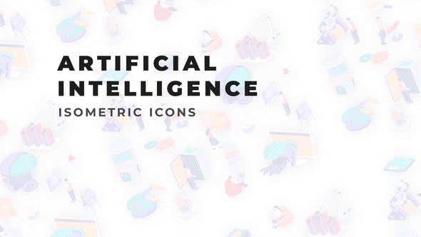 Artificial Intelligence Isometric Icons - 36117426 Download Videohive