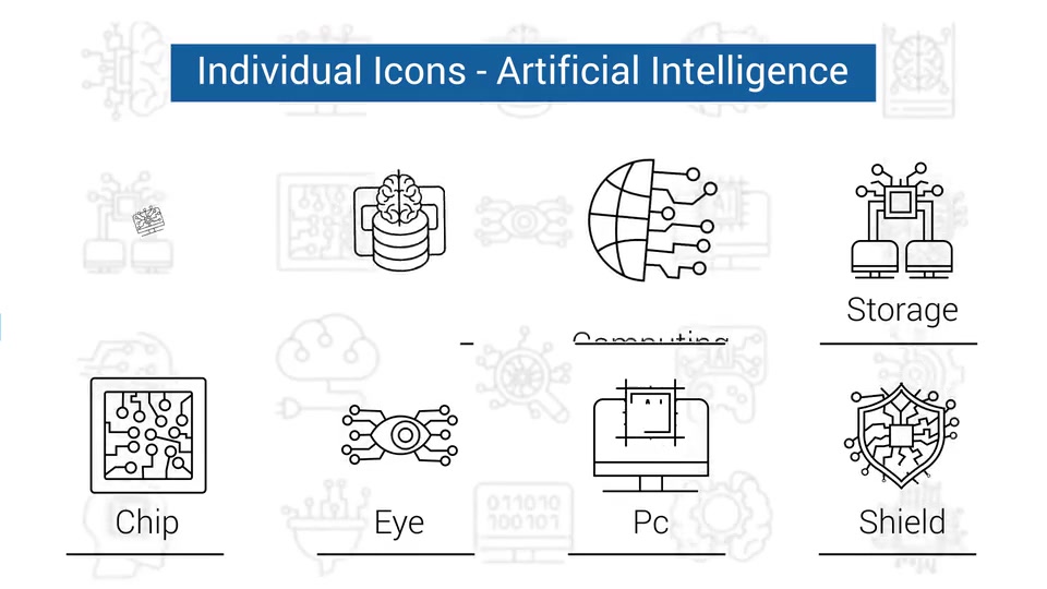 Artificial Intelligence Line Icons Videohive 32784336 After Effects Image 11