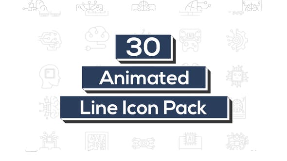 Artificial Intelligence Line Icons - 32784336 Download Videohive