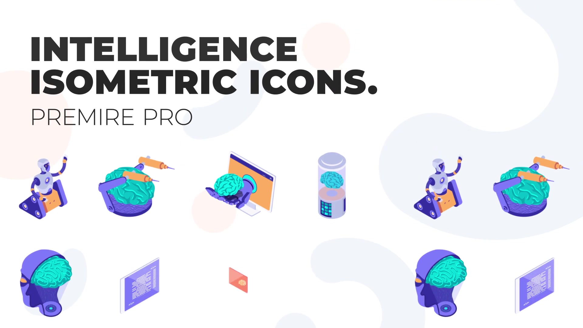 Artificial Intelligence MOGRT Isometric Icons Videohive 37395099 Premiere Pro Image 2