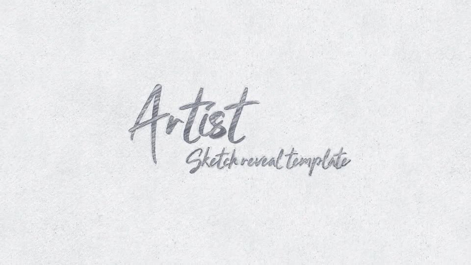 Artist Sketch Reveal Template Videohive 23436939 After Effects Image 1