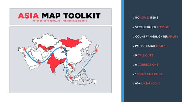 Asia Map Toolkit - Download Videohive 29521231