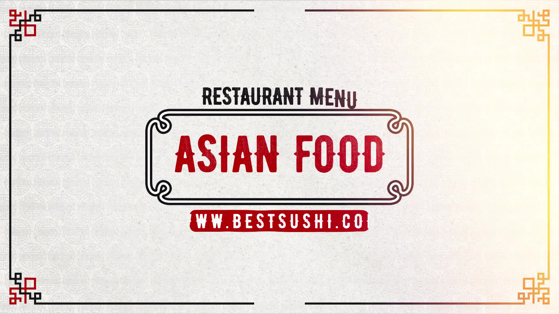 Asian Restaurant Menu Videohive 24809983 After Effects Image 1