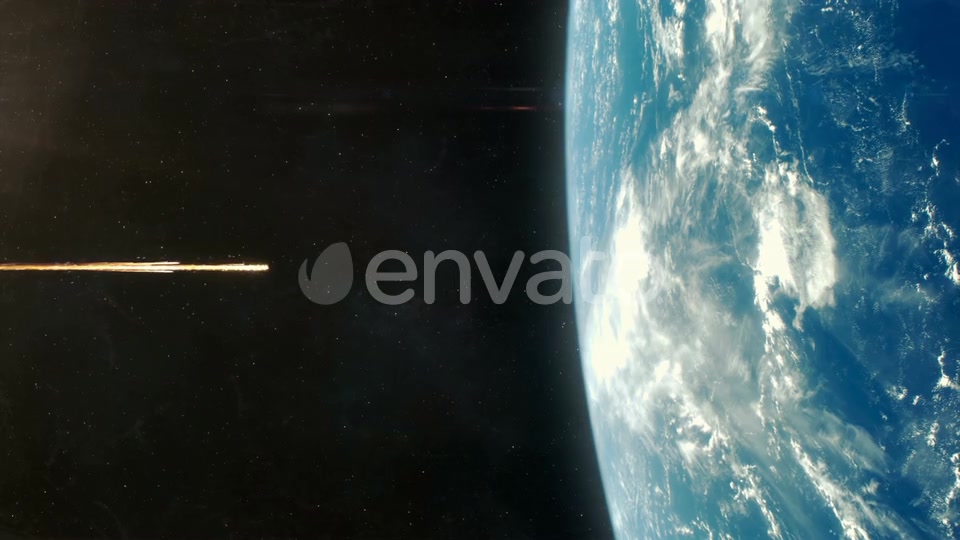 Asteroid Impact on Planet Earth Orange - Download Videohive 21833865