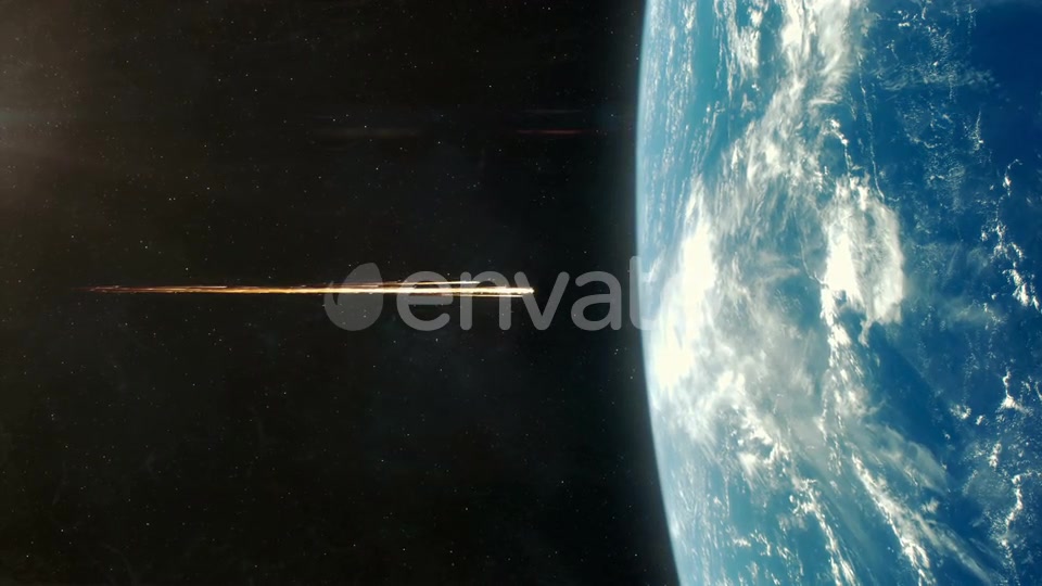 Asteroid Impact on Planet Earth Orange - Download Videohive 21833865