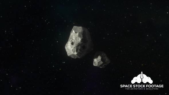 Asteroids Travelling Through Space - Download Videohive 19286158