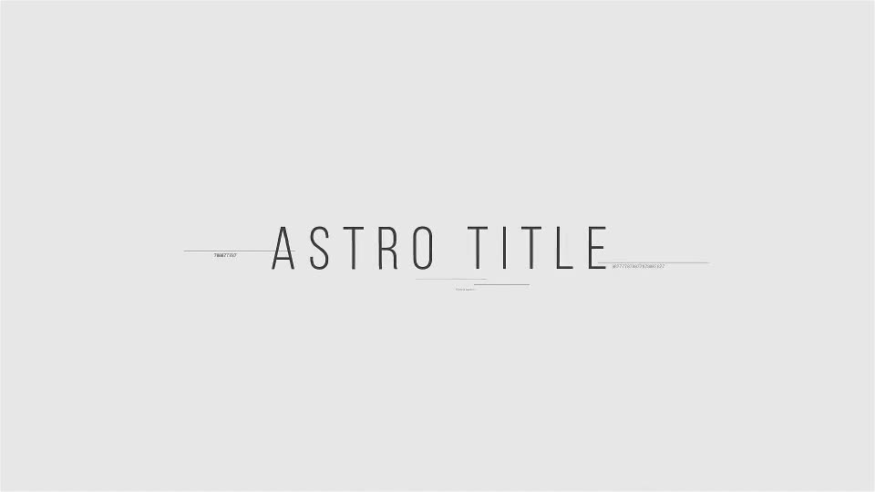 Astro title - Download Videohive 21100934