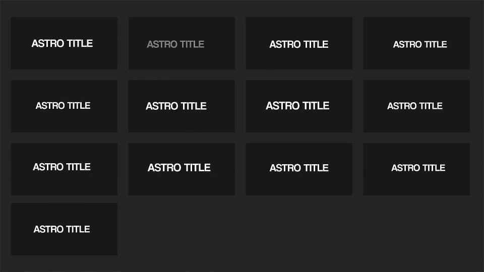 Astro title - Download Videohive 21100934