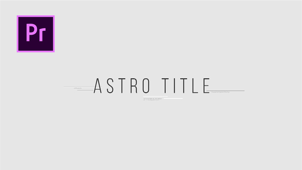 Astro Title - Download Videohive 21719016