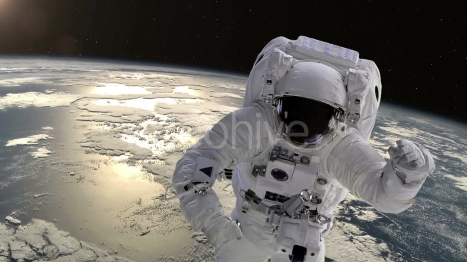 Astronaut Above the Earth - Download Videohive 21359301