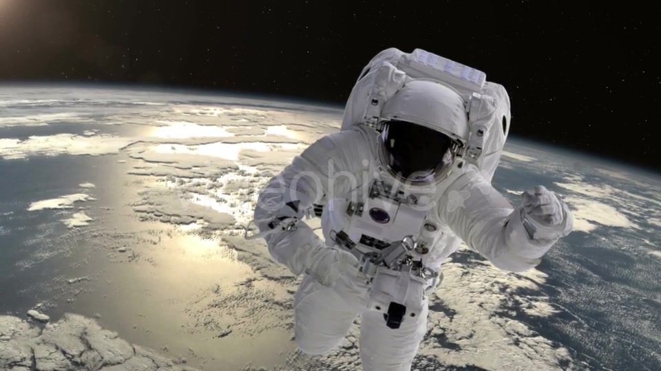 Astronaut Above the Earth - Download Videohive 21359301