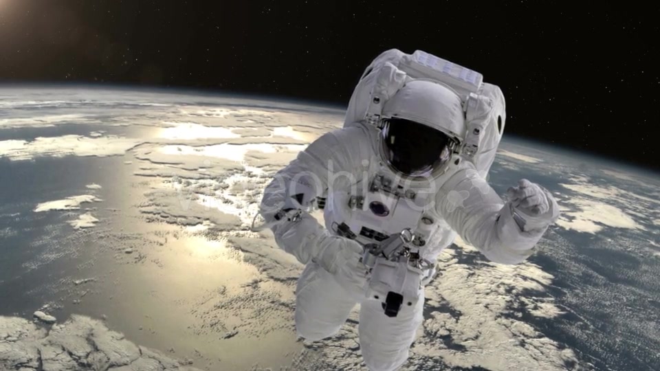 Astronaut Above the Earth - Download Videohive 21359301