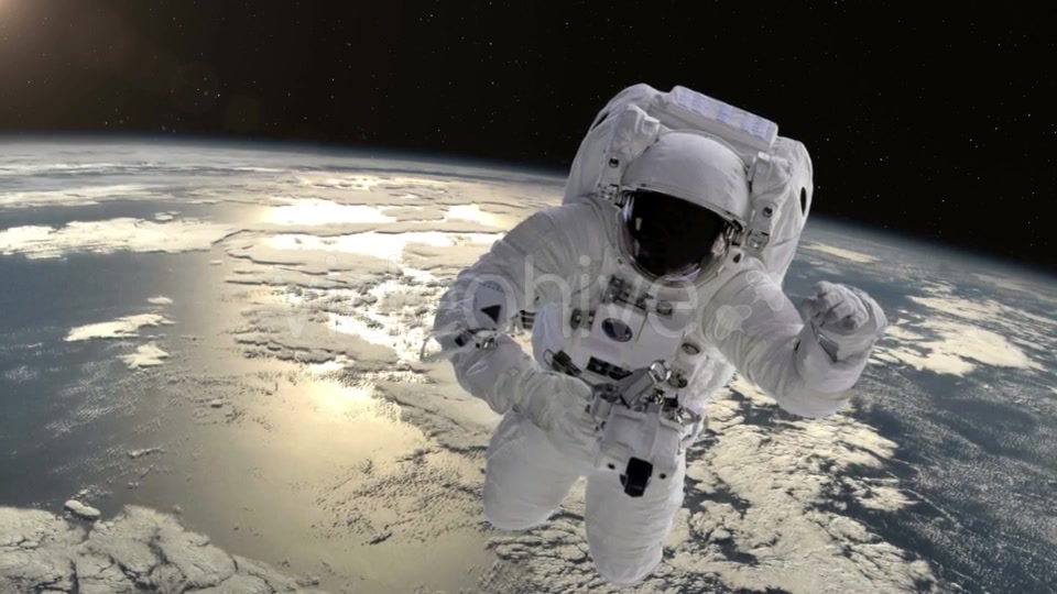 Astronaut Above the Earth - Download Videohive 21359301