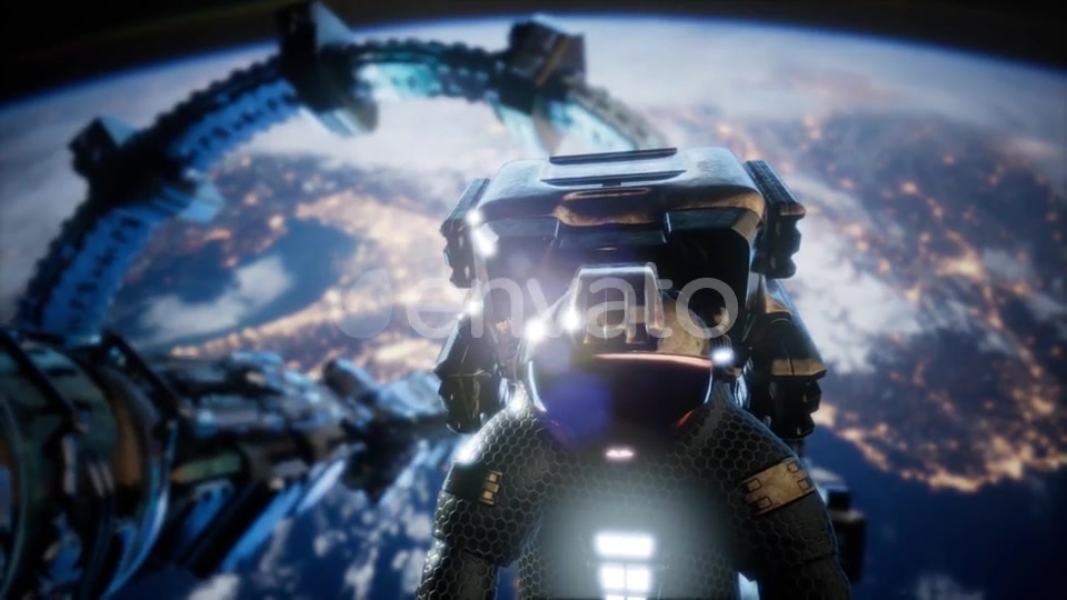 Astronaut and International Space Station - Download Videohive 21843400
