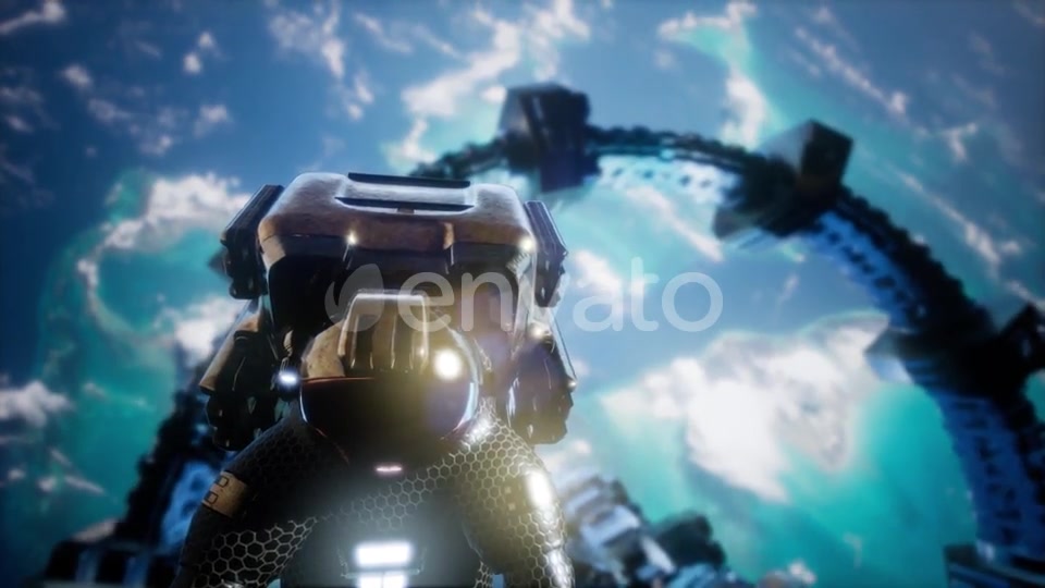 Astronaut and International Space Station - Download Videohive 21843679