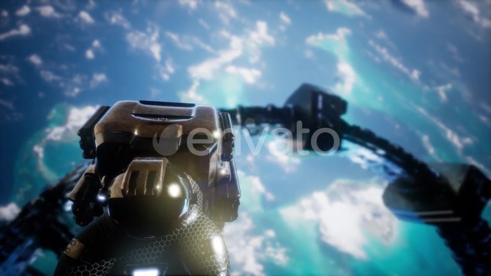 Astronaut and International Space Station - Download Videohive 21843679