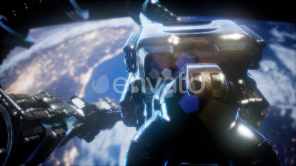 Astronaut and International Space Station - Download Videohive 21902183