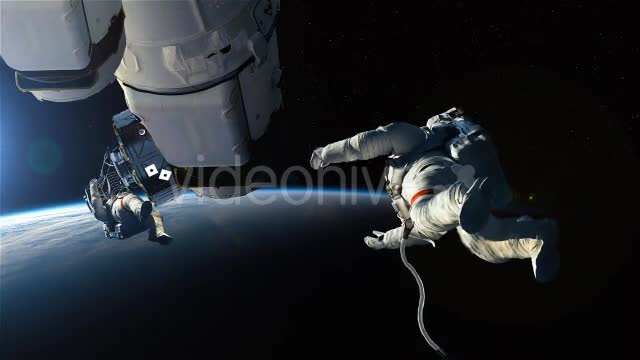 Astronaut Team Fixing Space Station - Download Videohive 10291332