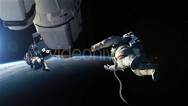 Astronaut Team Fixing Space Station - Download Videohive 10291332