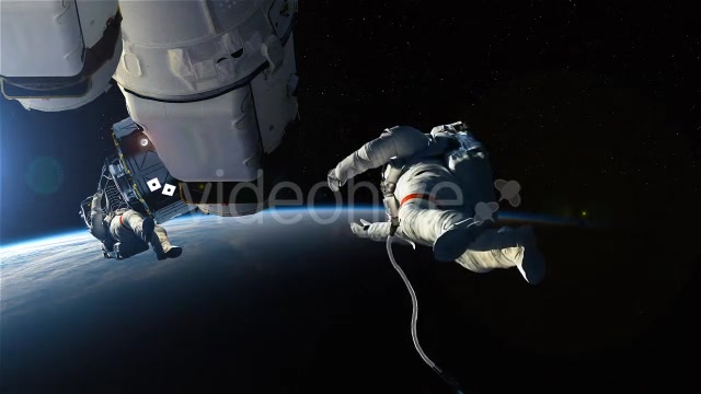 Astronaut Team Fixing Space Station - Download Videohive 10291332