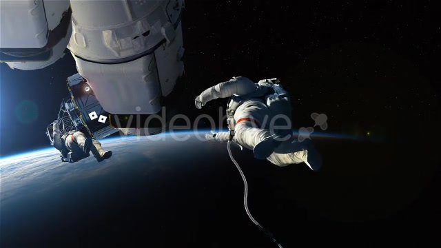 Astronaut Team Fixing Space Station - Download Videohive 10291332