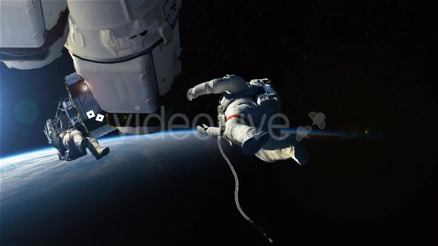 Astronaut Team Fixing Space Station - Download Videohive 10291332