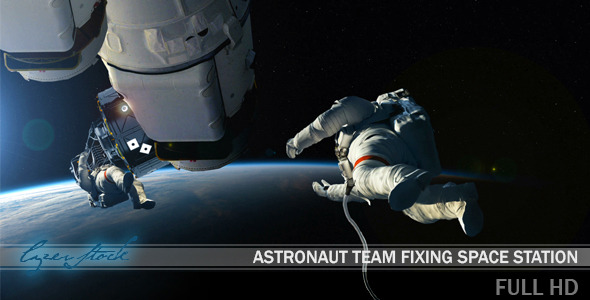 Astronaut Team Fixing Space Station - Download Videohive 10291332