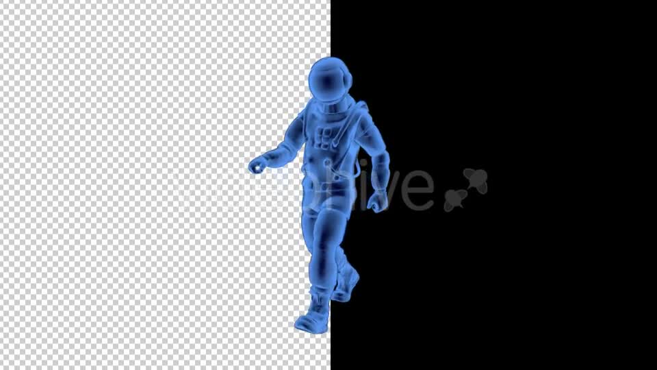 Astronaut Walking 3D Outline - Download Videohive 19980110