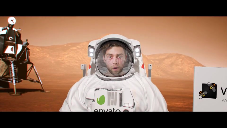 Astronaut with Flag on the Mars Planet Videohive 25961632 After Effects Image 11