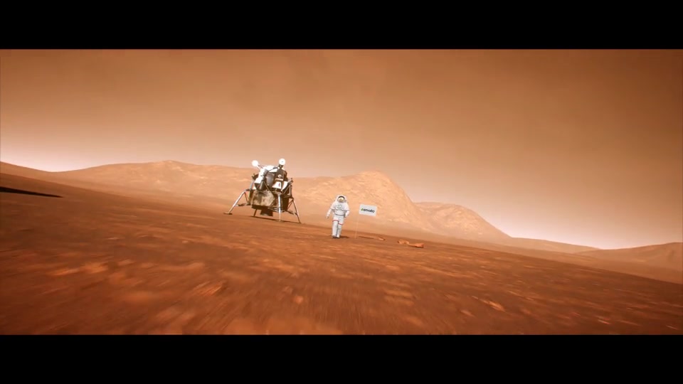 Astronaut with Flag on the Mars Planet Videohive 25961632 After Effects Image 6