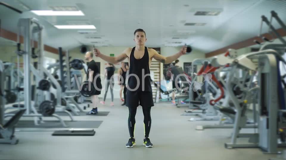 Athlete Exercising Using Jump Rope - Download Videohive 15400848