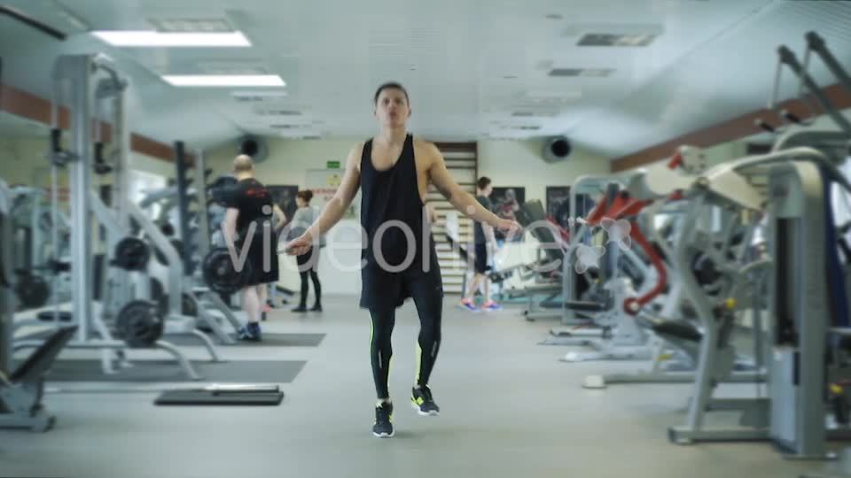 Athlete Exercising Using Jump Rope - Download Videohive 15400848