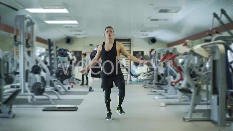 Athlete Exercising Using Jump Rope - Download Videohive 15400848