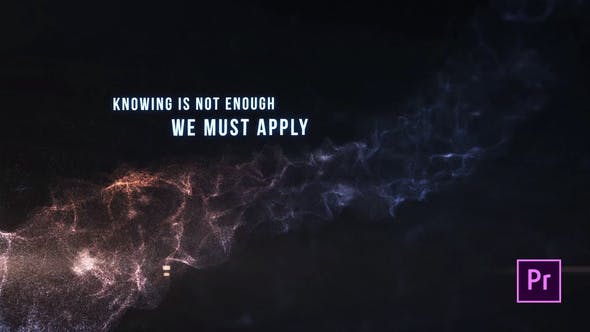 Atmospheric Particle Titles Premiere Pro - Videohive Download 24958829