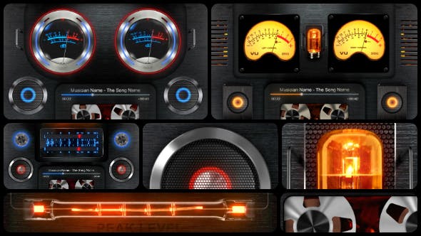 Audio React Analog VU Meter 5467966 Videohive Rapid Download After Effects