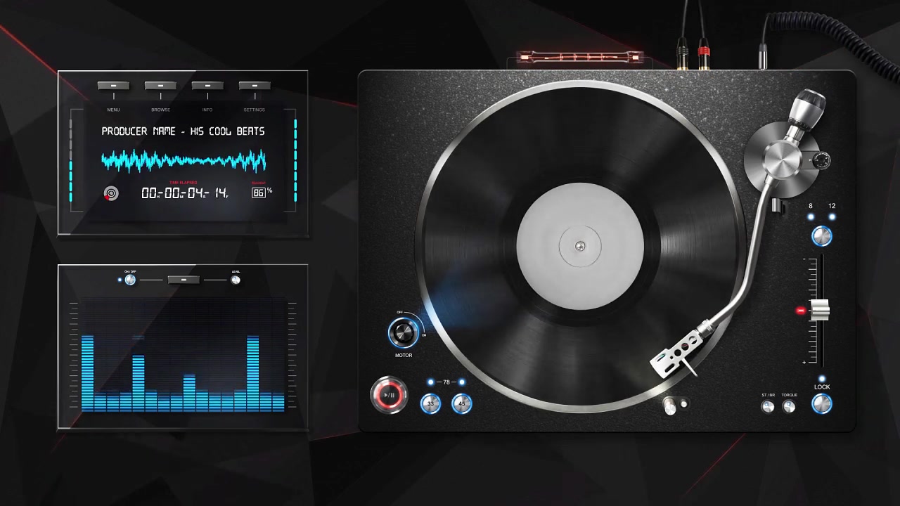 Audio React DJ Turntable Music Visualizer Videohive 9623017 After Effects Image 4