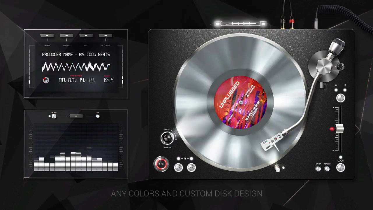 Audio React DJ Turntable Music Visualizer Videohive 9623017 After Effects Image 6