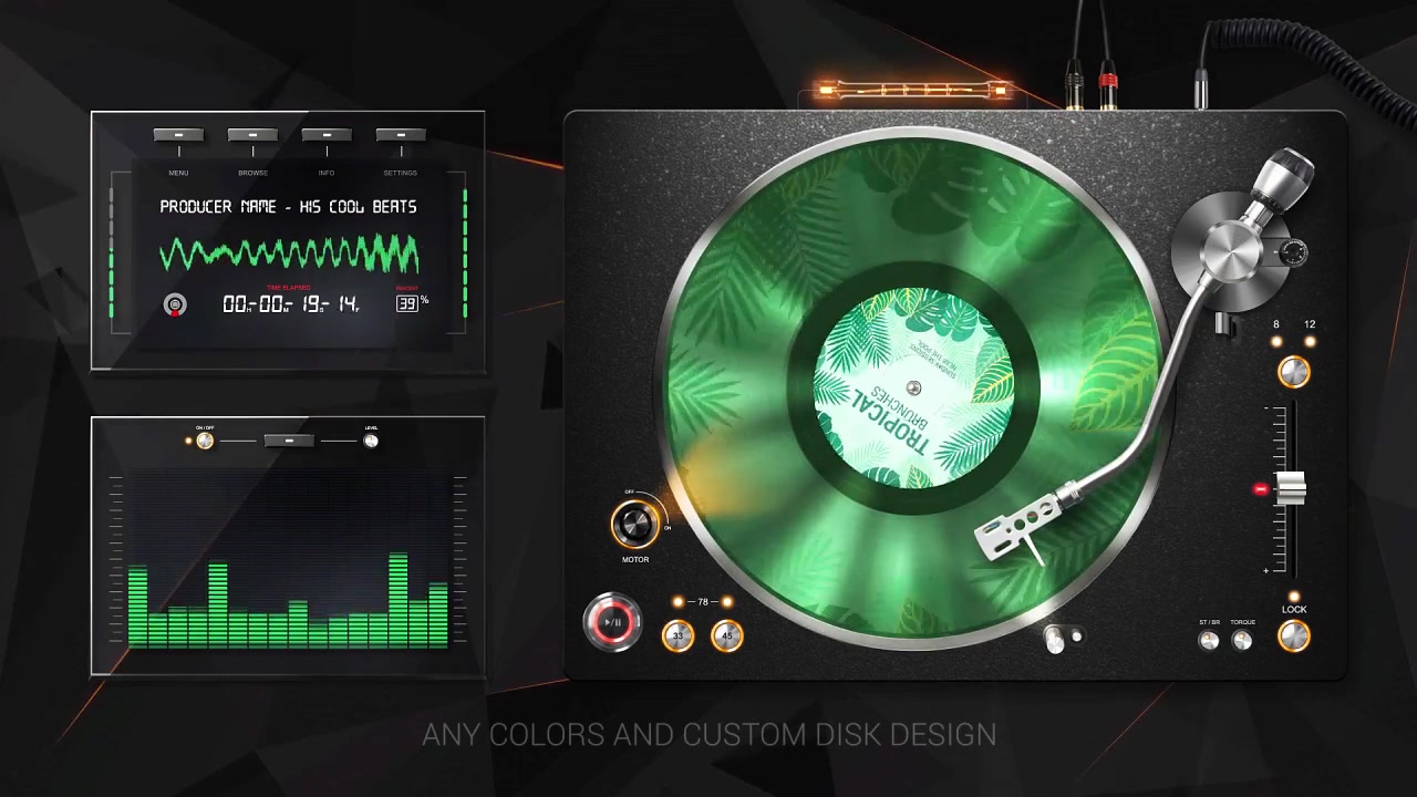 Audio React DJ Turntable Music Visualizer Videohive 9623017 After Effects Image 7