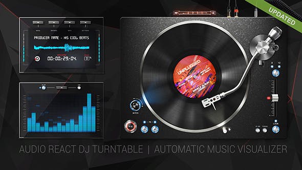 Audio React DJ Turntable Music Visualizer - Videohive 9623017 Download