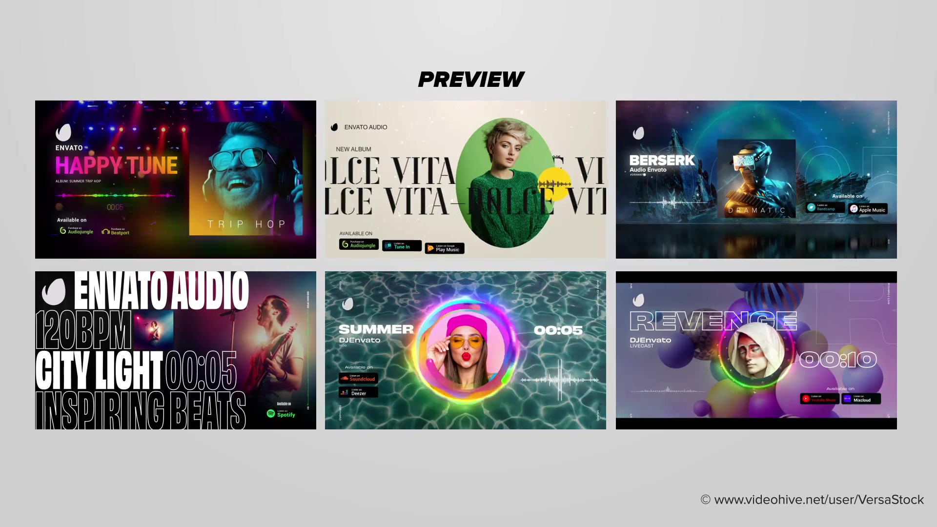 Audio Visualization Social Media Kit Videohive 29347563 After Effects Image 6