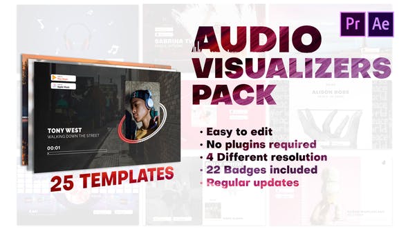 Audio Visualizers Pack for Premiere Pro - Download 29193552 Videohive
