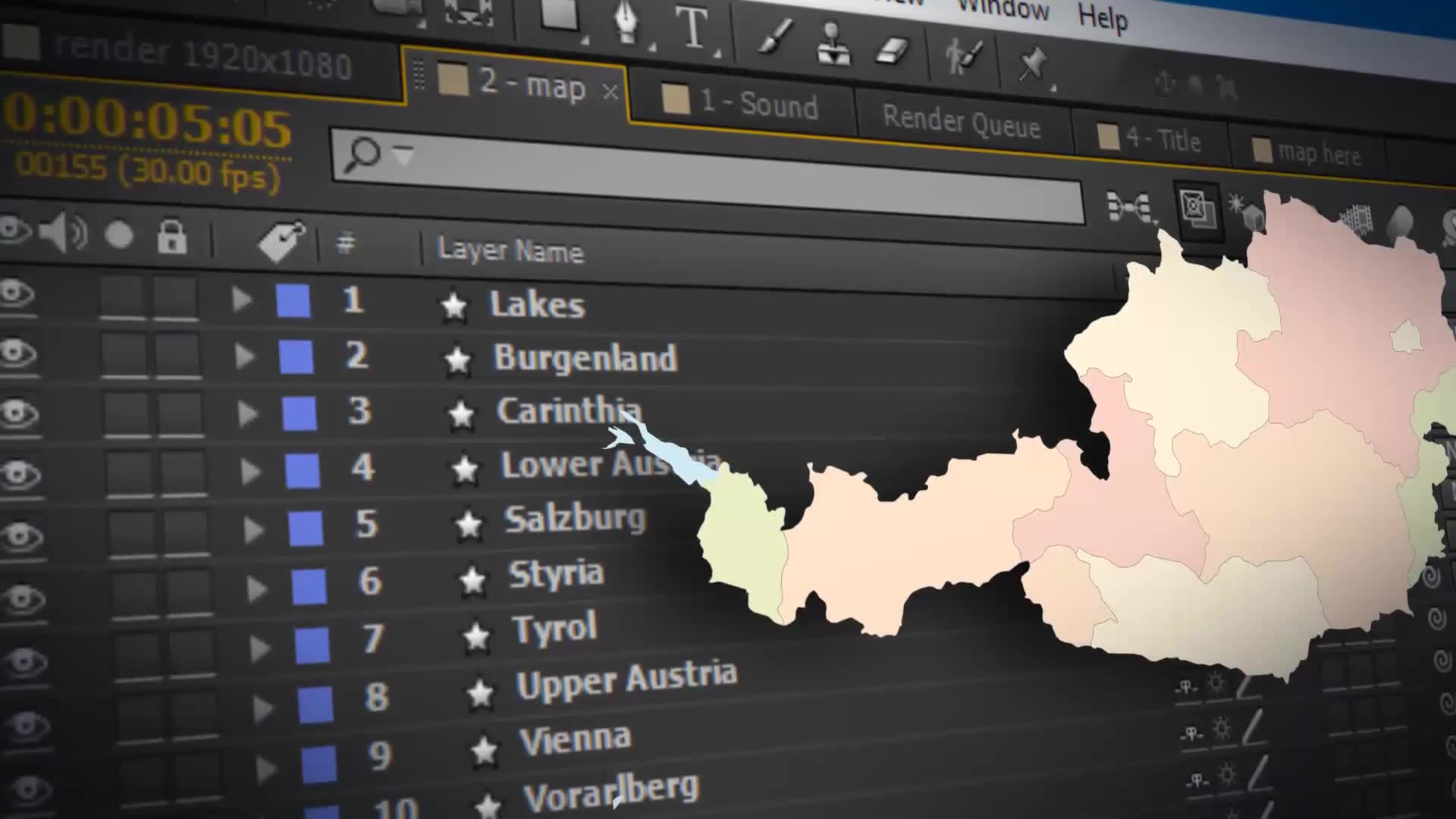 Austria Map Republic of Austria Map Kit Videohive 24212482 After Effects Image 2