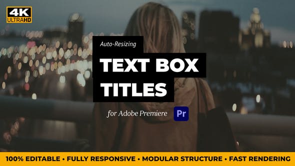 Auto Resizing Text Box Titles | MOGRT for Premiere Pro - 37392025 Videohive Download