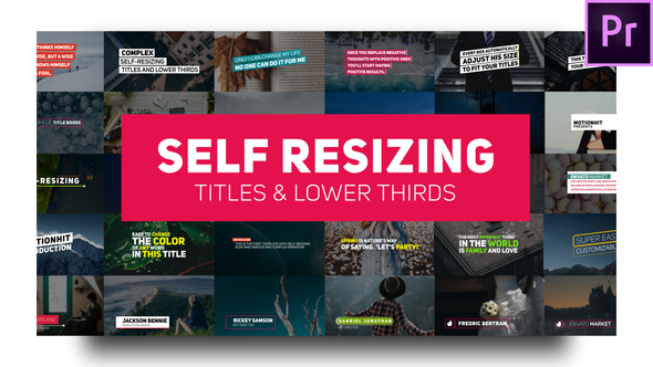 Auto Resizing Titles and Lower Thirds - Download Videohive 21729934