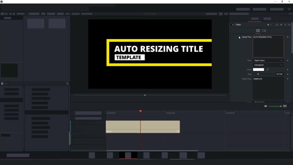 Auto Resizing Titles Videohive 35479365 DaVinci Resolve Image 1