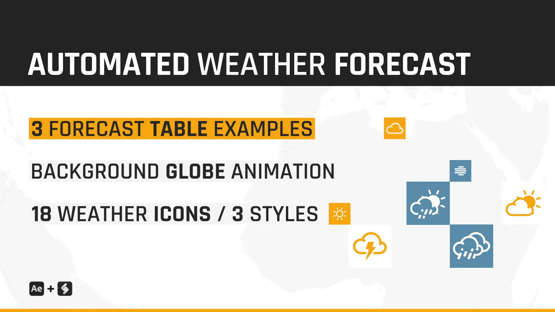 Automated WEATHER Forecast Script and Template for After Effects Videohive 44614632 After Effects Image 10