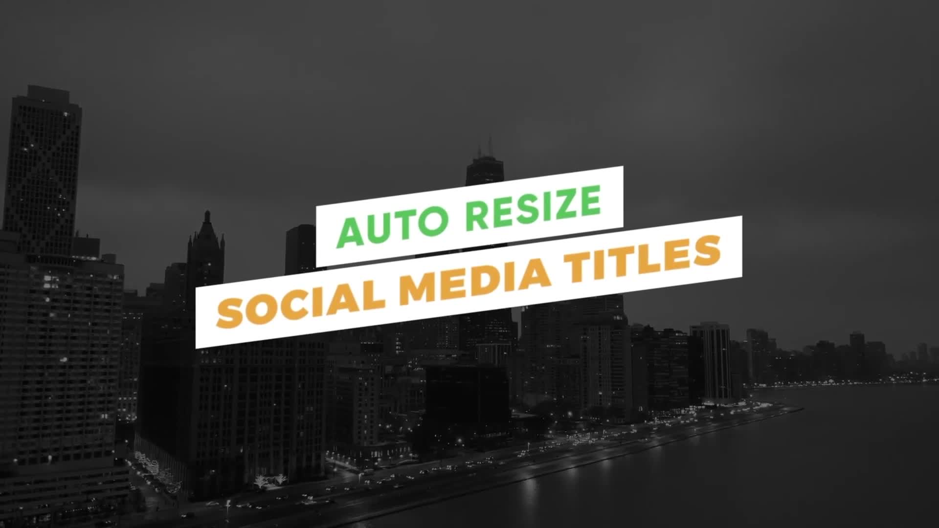 AutoResize Social Media Titles FCPX Videohive 38230667 Apple Motion Image 1